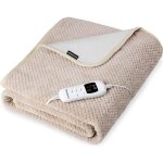 Couverture chauffante électrique 150 x 80 cm 60 w lavable chaleur lit plaid 9 unités de temps - 1 personne ... Couverture chauffante électrique 150 x 80 cm 60 w lavable chaleur lit plaid 9 unités de temps - 1 personne ...