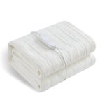 Couverture chauffante �lectrique 150x80 cm individuelle avec 9 niveaux minuterie 9 h lavable s�curit� ...