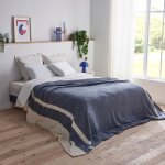 Dodo - couverture lima bleu prusse - 220 x 240 cm Dodo - couverture lima bleu prusse - 220 x 240 cm