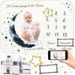 Couverture etape bebe cadeau naissance fille ou garcon album photo couverture personnalis�e b�b� tapis ...