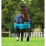 Couverture dextérieur pour cheval horseware mio turnout lite 0g - black / turquoise - 50 / 100 cm Couverture dextérieur pour cheval horseware mio turnout lite 0g - black / turquoise - 50 / 100 cm