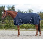 Couverture dextrieur pour cheval qhp luxury 0g - navy - 145 cm