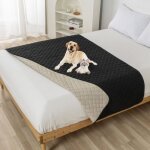 Couverture imperm�able pour chien - marque - 100x127cm - antid�rapante - protection canap� - noir