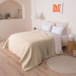 Dodo - couverture chamonix naturel - 220 x 240 cm