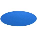 Couverture de piscine solaire - vidaxl - ronde 488 cm - bleu - chauffe leau jusqu 5c