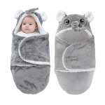 Couverture plaid pour b�b� - 3 - 6 m - longueur totale environ 70 cm - tissu flanelle doublure velours ...