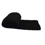Couverture, plaid polaire 220 x 240 cm en flanelle ultra doux - noir - vivezen