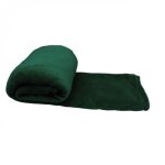 Couverture, plaid polaire 220 x 240 cm en flanelle ultra doux - vert - vivezen