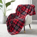 Couverture plaid polaire lit pour canap� en molleton couverture jet� en flanelle � carreaux toute saison ...