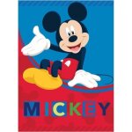 Couverture polaire - disney - mickey mouse - rouge / bleu - 100 x 140 cm - polyester Couverture polaire - disney - mickey mouse - rouge / bleu - 100 x 140 cm - polyester