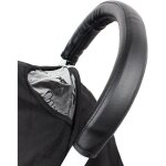 Couverture protection pour poussette poigne guidon housse protge mains en cuir avec zipper amovible ...