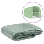 Couverture de remplacement de serre - vert - 200x450x200 cm - 6 fen�tres - 1 porte - pe
