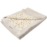 Couverture réversible esprit safari pour bébé beige 75x100 cm Couverture réversible esprit safari pour bébé beige 75x100 cm