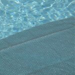 Couverture solaire piscine gris silver - edenea - ronde - 366 x 366 cm - 215 microns - recoupable
