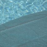 Couverture solaire piscine gris silver - edenea - ovale - 366x610 cm - 215 microns - recoupable