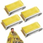 Couverture de survie imperm�able - ulisem - lot de 4 - 160x210 cm - aluminium haute qualit�