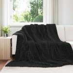 Couverture - vidaxl - vidaxl jet� - noir - 240 x 220 cm - polaire polyester