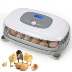 Couveuse automatique - 24 oeufs - retourneur doeufs automatique - contr�le de la temp�rature - affichage ...