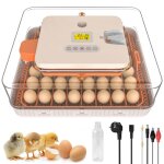 Couveuse automatique 56 oeuf - fen�tre 360� lampe � mirer - pour oeuf de poules canards cailles et volaille ...