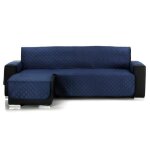 Couvre - canap� d�angle matelass� alvin angle � gauche taille 200cm couleur bleu. composition:100% polyester. ...