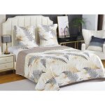 Couvre - lit boutis �pais matelass� 220x240cm avec 2 taies 65x65cm b - 1 - 181