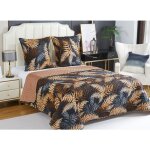 Couvre - lit boutis �pais matelass� 220x240cm avec 2 taies 65x65cm b - 1 - 183