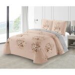 Couvre - lit boutis �pais matelass� 230x250cm avec 2 taies 65x65cm m23 - 7015