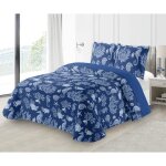 Couvre - lit boutis �pais matelass� 230x250cm avec 2 taies 65x65cm m23 - 7016