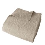 Couvre - lit microfibre à motif floral naturel 240x220 cm Couvre - lit microfibre à motif floral naturel 240x220 cm