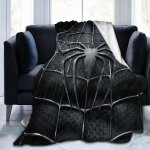 Couvre - lit spiderman super doux et l�ger en polaire de flanelle couverture en microfibre chaude et ...