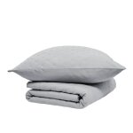 Couvre lit boutis essential - today - gris clair 240x260 cm