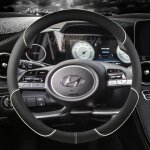 Couvre - volant - hyundai - tucson 2021 - cuir pu - blanc - confort conducteur Couvre - volant - hyundai - tucson 2021 - cuir pu - blanc - confort conducteur