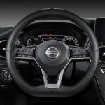 Couvre - volant - noir - nissan - compatible x - trail qashqai march serena micra altima 2017 - 2019
