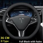 Couvre - volant - tesla - mod�le 3 y s x - cuir nappa - diam�tre 36 - 4 saisons