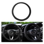 Couvre volant voiture antidrapant couvre volant respirant microfibre cuir couvre volants voiture 37 ...