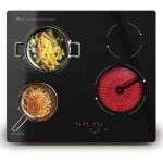 Covercook plaque vitroc�ramique 4 feux - plaque de cuisson electrique 60cm - 6000w - cuisini�re vitroc�ramique ...