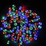 Cprorpo multicolore guirlande lumineuse 22 m 200 leds 8 modes energie solaire pour d�co ext�rieur no�l ...