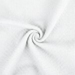 Craft loom tissu coton nid dabeille mini au m�tre par 50 cm blanc - 50 x 150 cm