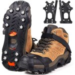 Crampons crampon chaussures neige et glace de randonn�e antiderapant hiver verglas marcher ?acier - inoxydable ...