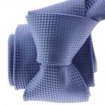 Cravate homme - clj charles le jeune - rom�o bleu - microfibre - toucher doux - 8x148cm