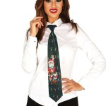 Cravate fantaisie no�l lumineuse et sonore adulte