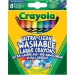 Crayola - 8 gros crayons  la cire ultra lavables - coloriage