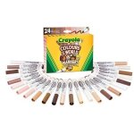 Crayola - colours of the world - lot de 24 feutres pointe maxi assort