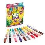Feutres parfums lavables - crayola - silly scents - 10 feutres - double pointe maxi - 20 parfums