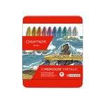 Crayon cire - caran dache - neocolor i - pack de 10 - multicolore - pour adultes et enfants