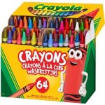Crayons de cire - crayola - 64 pièces - multicolore - mixte - enfant Crayons de cire - crayola - 64 pièces - multicolore - mixte - enfant
