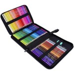 Crayons de couleur - zgeer - 72 couleurs - grasse - etui  fermeture  glissire - din en71