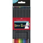 Crayon de couleur - faber - castell - black edition - 12 crayons - mine supersoft - bois noir Crayon de couleur - faber - castell - black edition - 12 crayons - mine supersoft - bois noir