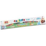 Crayons de couleur carioca titata - lot de 80 - arc - en - ciel - pointe fine