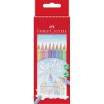 Crayons de couleur - coloriage - couleurs pastel - faber - castell - ch�teau